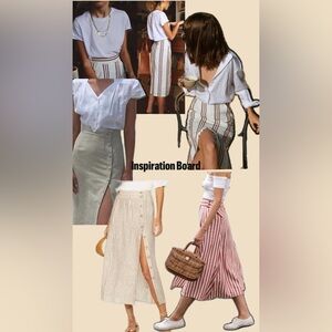 Madewell stripped skirt
